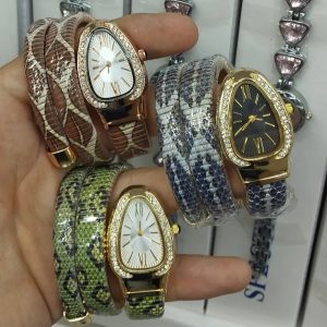 Yılan Model 2 Lüks Kadın Kol Saati, Yılan Desenli